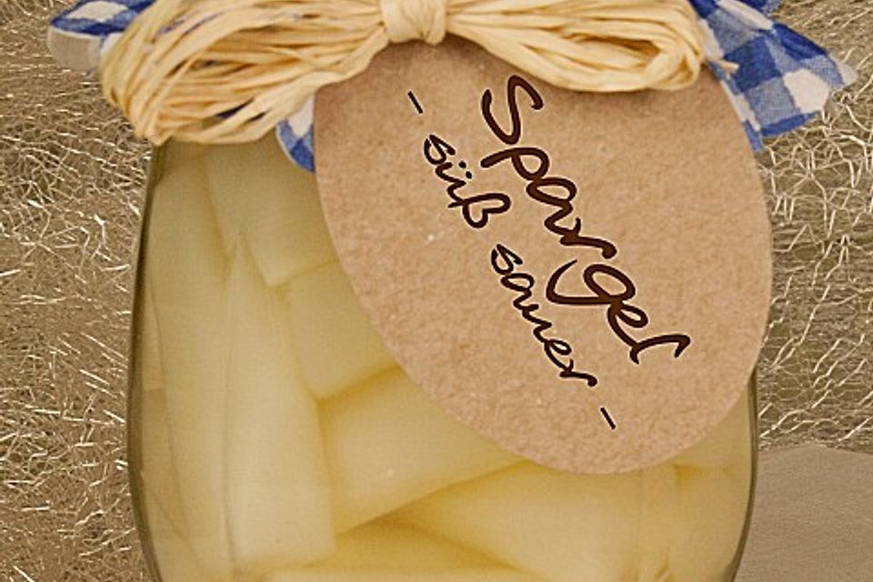 Spargel süß-sauer eingelegt