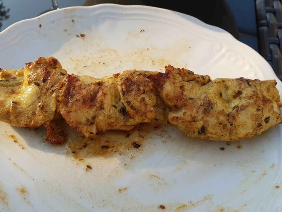 Hühnchenspieße mit Zitrone von zimtig| Chefkoch