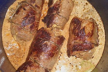 Rindsrouladen aus dem Schnellkochtopf, fettarm zubereitet
