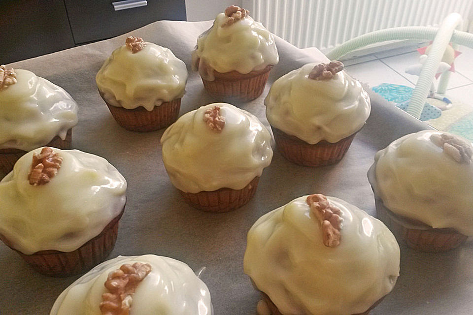 Bananen Muffins mit Topping