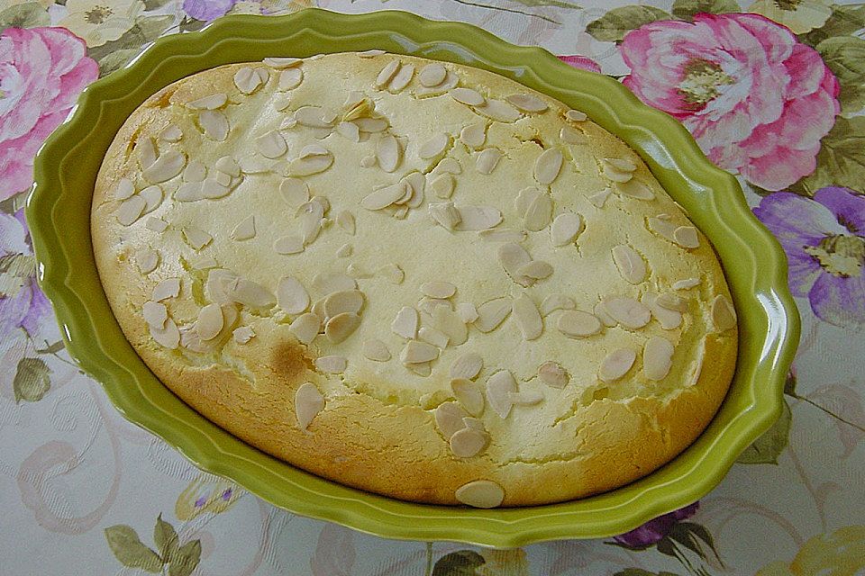 Grießauflauf mit Birnen und Cranberries