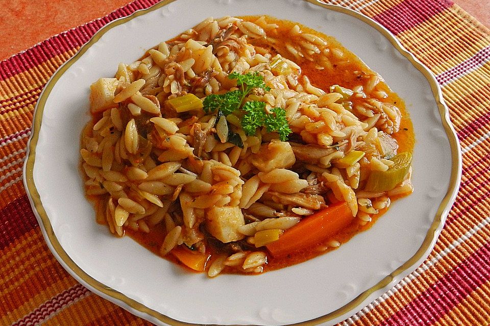 Scharfe Hühnersuppe