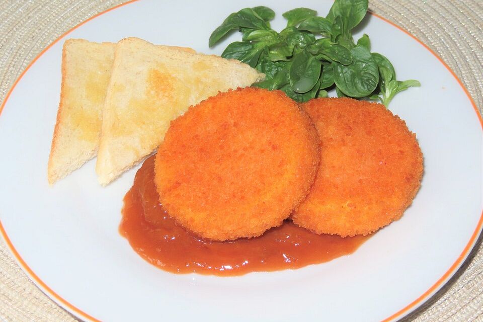 Gebackener Camembert in Aprikosensauce