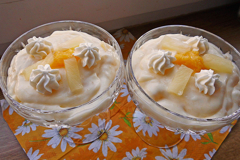 Ananas-Sahne Dessert