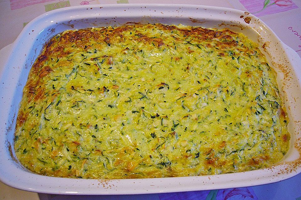 Zucchinikuchen ohne Boden