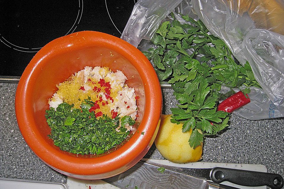 Fisch mit Brot-Kräuter Kruste