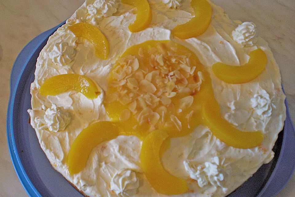 Pfirsich-Mascarpone-Torte