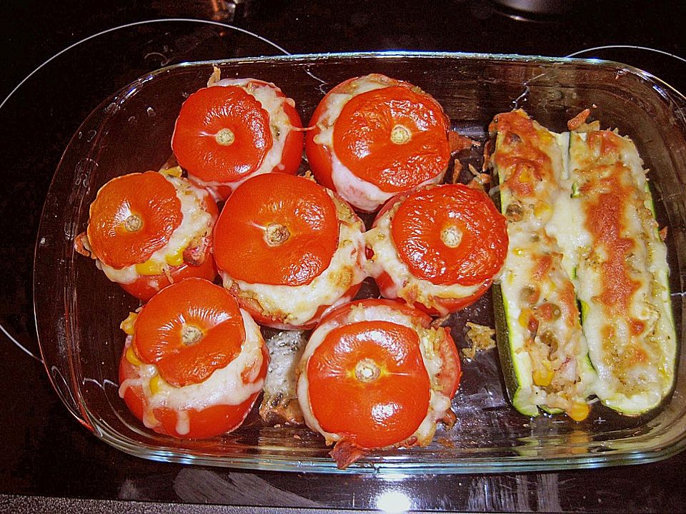Zweierlei Überbackenes mit Tomate und Zucchini von Lumikitten| Chefkoch