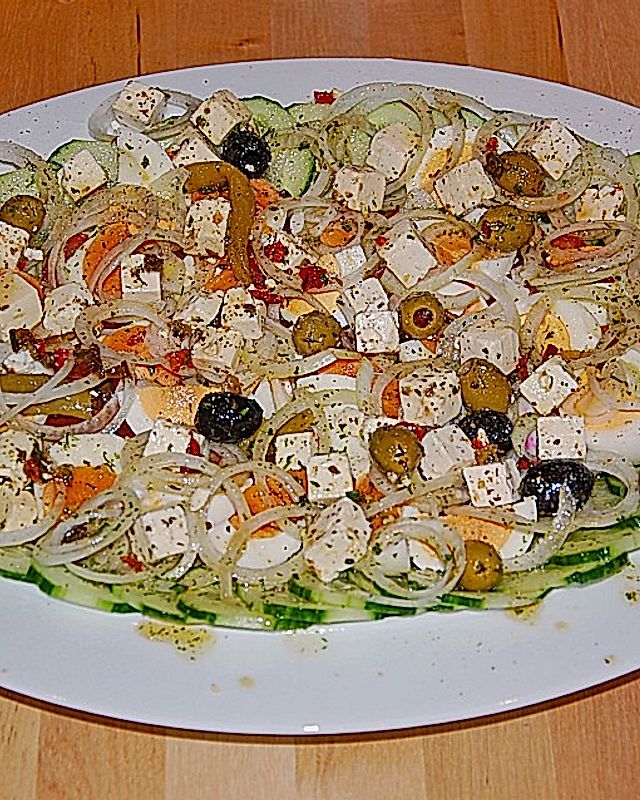 Salatteller Griechischeart