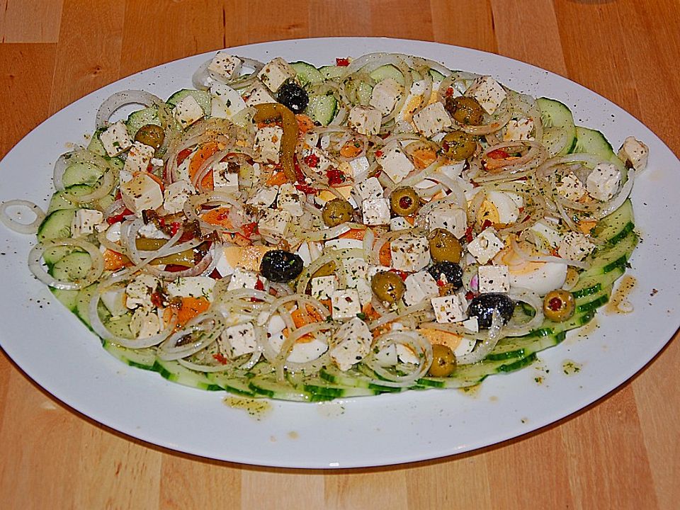 Salatteller Griechischeart von drsemmel| Chefkoch