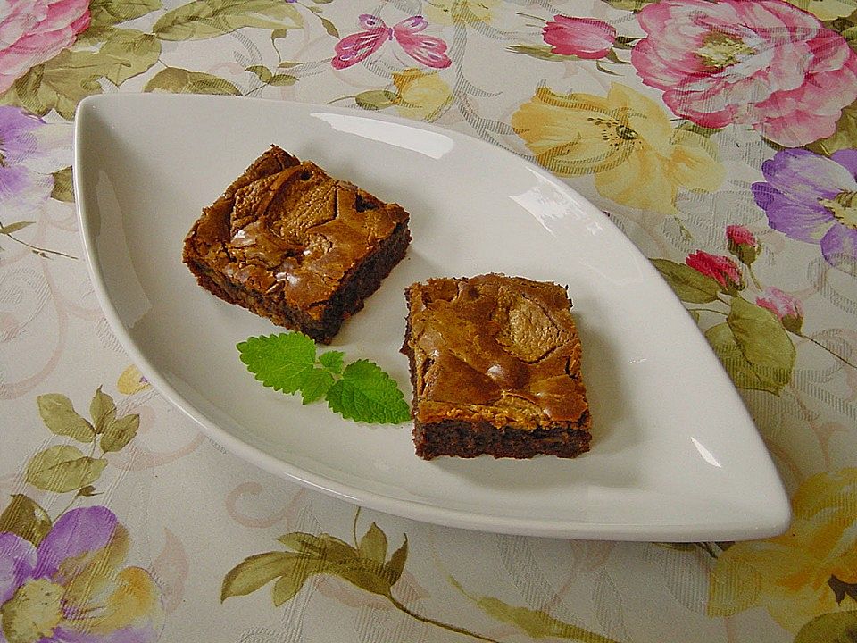 Brownies mit Erdnussbutter-Karamell von Pumpkin-Pie| Chefkoch