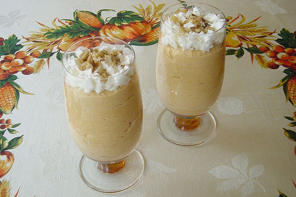 Kürbis-Mousse mit feinen Gewürzen