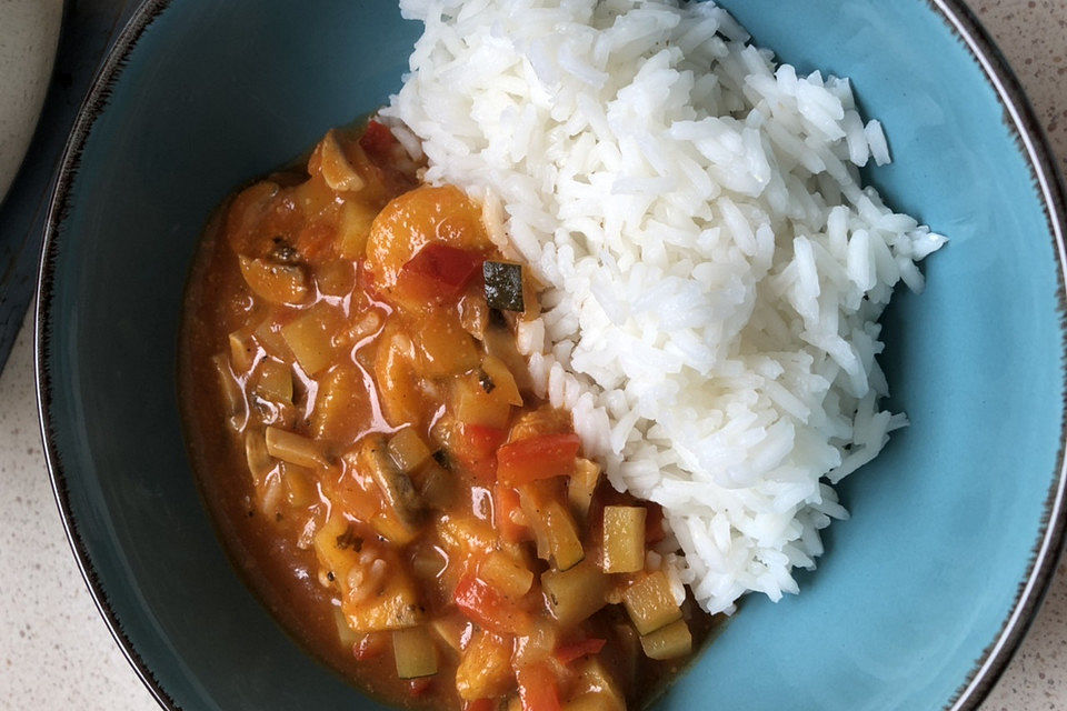 Afrikanischer Kochbananen-Champignon-Topf