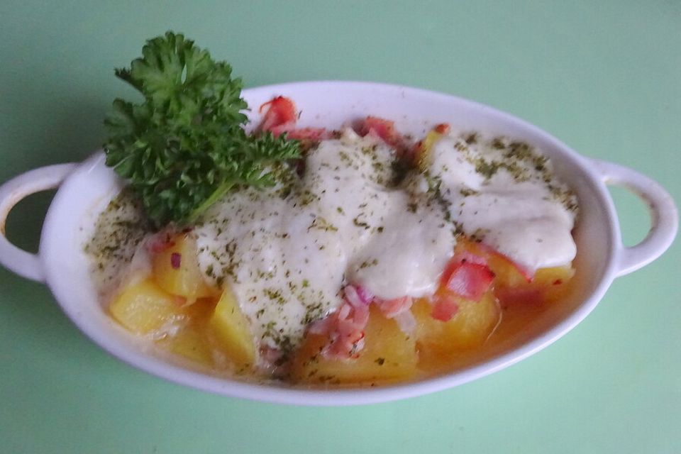 Kartoffelauflauf mit Mozzarella