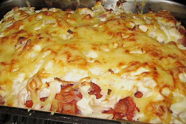 Nordhessischer Brotauflauf mit Schmand und Speck von Lars_Br | Chefkoch