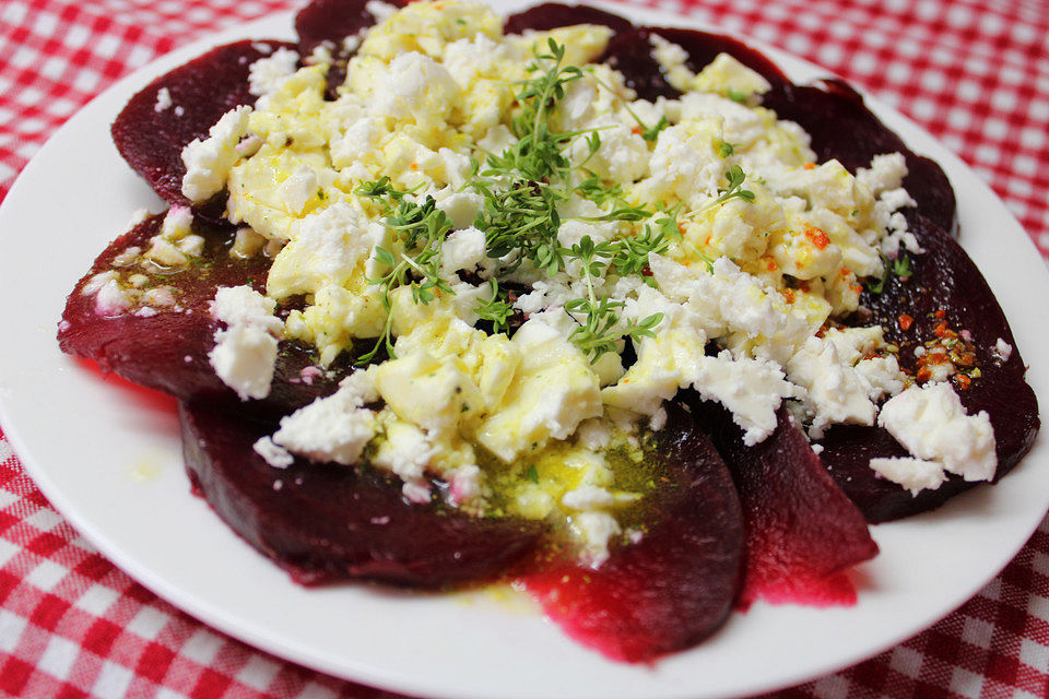 Rote Bete Salat mit Feta