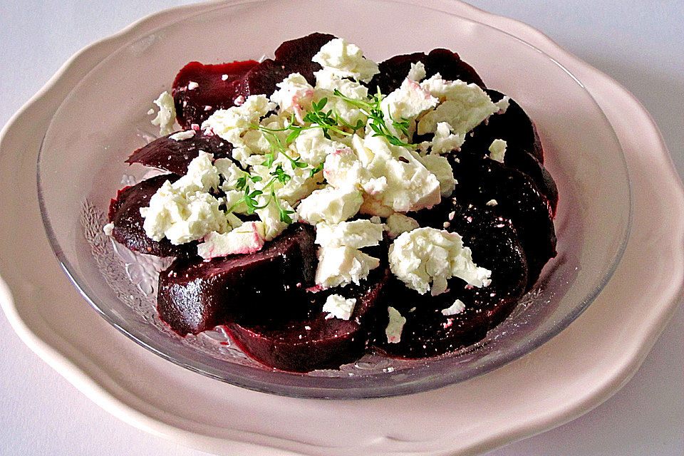 Rote Bete Salat mit Feta