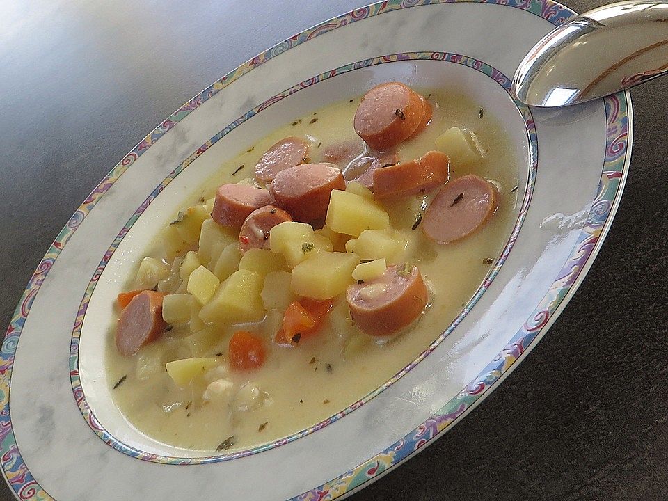 Kartoffelsuppe mit Schmand und Käse von greeneye-79| Chefkoch