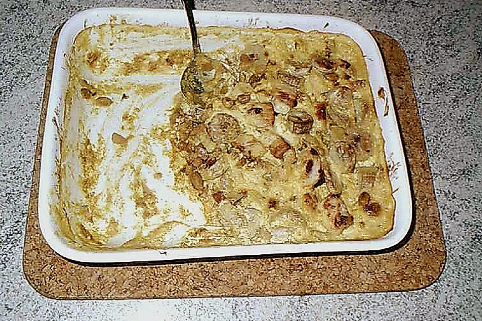 Hähnchen - Bananen - Gratin