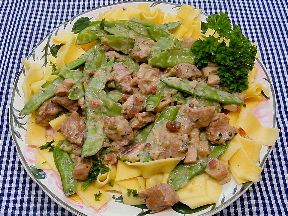 Kalbsragout Mit Steinpilzen Und Zuckerschoten Von Garten-gerd| Chefkoch