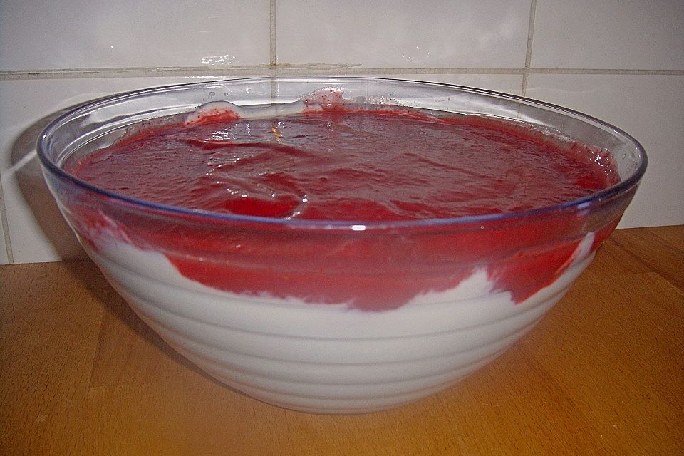 Joghurt mit Fruchtmus