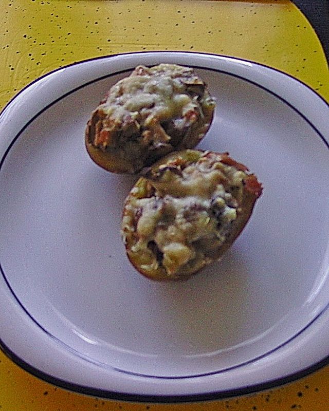 Schinken-Pilz Kartoffeln