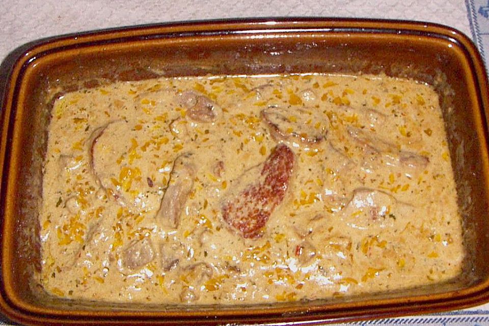 Schweinelendchen in Sahne - Calvados - Sauce