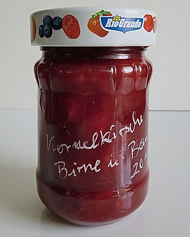 Preiselbeer-Kornelkirsch Marmelade mit Navelorangen