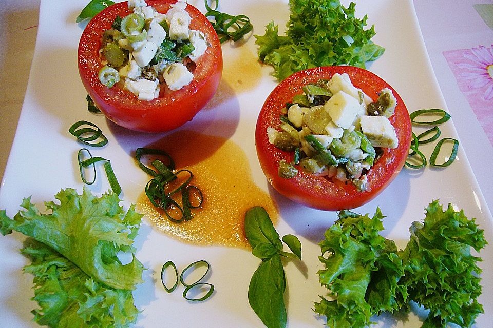 Tomaten mit Mozzarella-Tartar