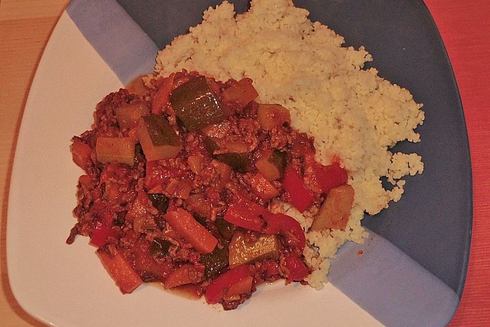 Fleisch mit Couscous