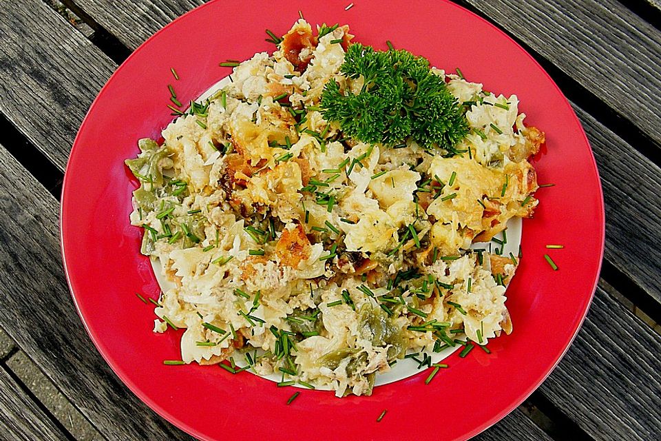 Farfalle-Thunfisch Auflauf