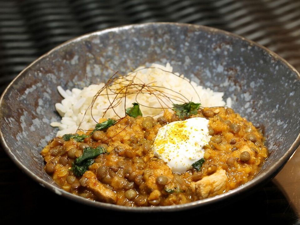 Indisches Linsen-Curry mit Schweinefleisch von Annemariesche| Chefkoch