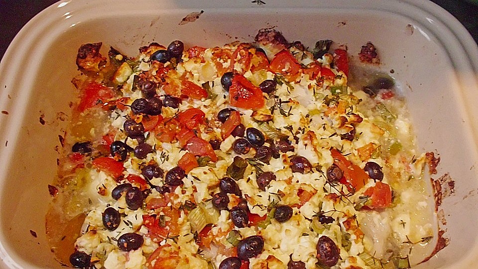 Uberbackenes Fischfilet Mit Schafskase Von Junglejulia Chefkoch