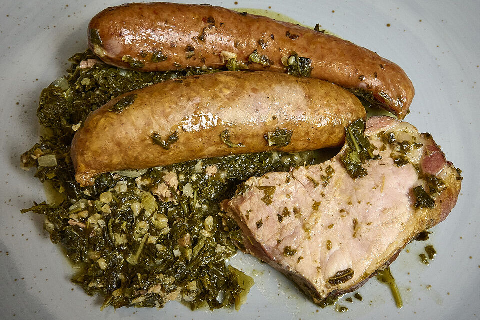 Grünkohl mit Pinkel nach Bremer Art