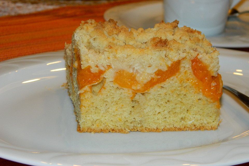 Marillenkuchen mit Kokosstreusel