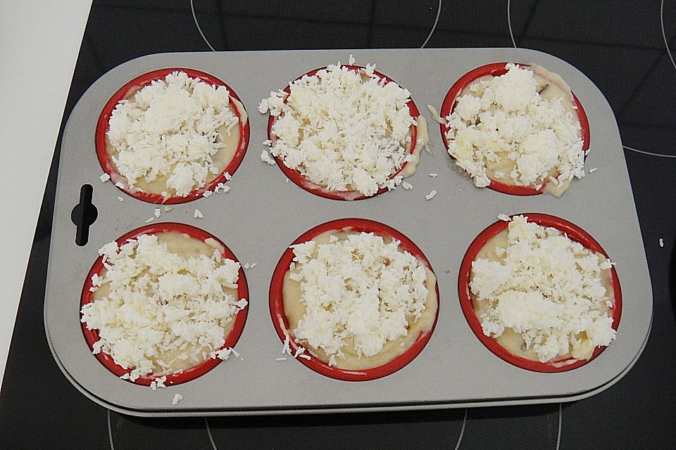 Banoffee Muffins mit Kokos Topping