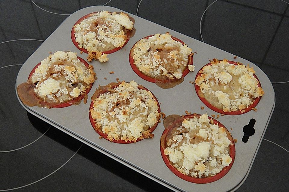 Banoffee Muffins mit Kokos Topping