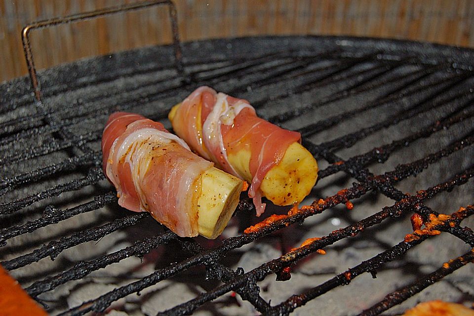 Bacon wrapped Bananas