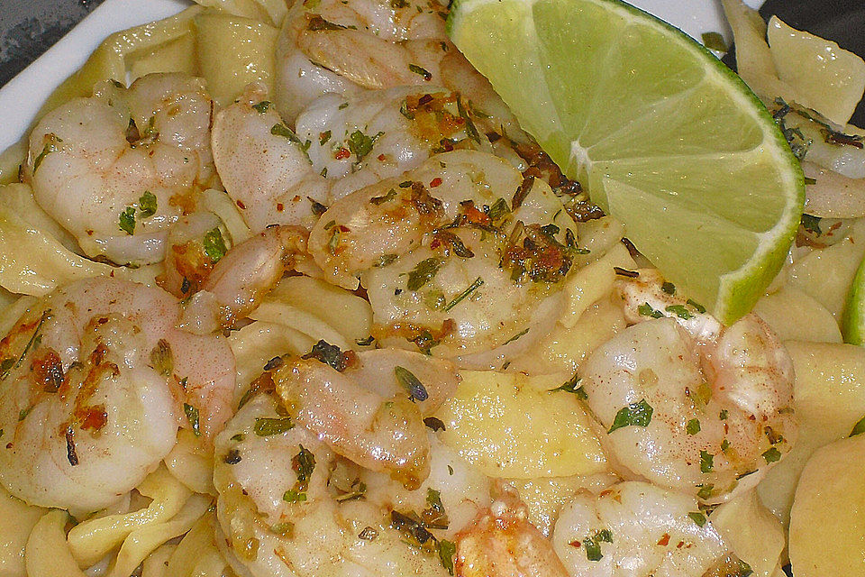 King Prawns in Knoblauchbutter