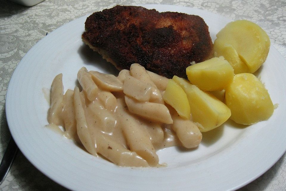 Schwarzwurzeln gebraten