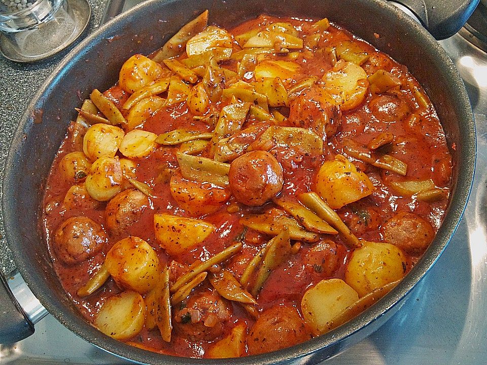 Griechische Bohnen mit Klößchen von gloryous| Chefkoch