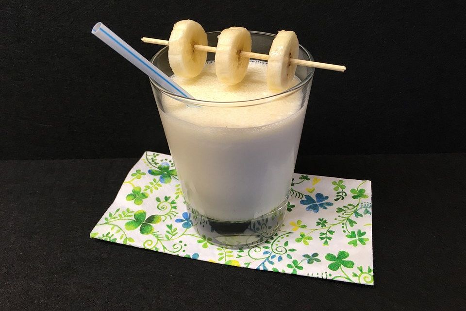 Bananen-Vanille-Karamellmilkshake