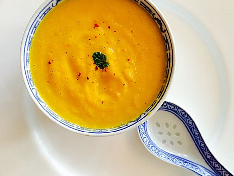 Möhren-Kokos-Suppe mit Mango| Chefkoch