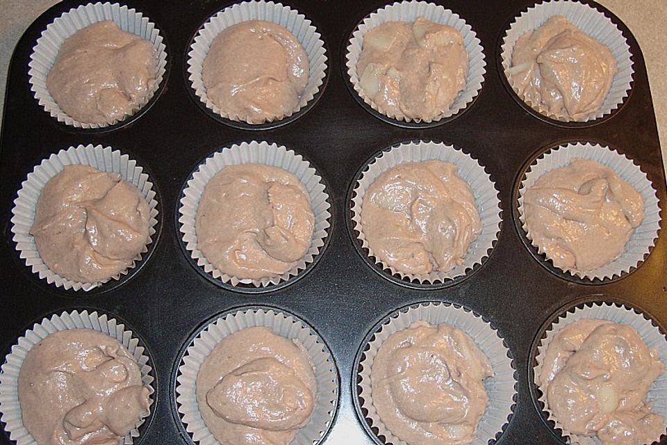 Birne Helene Muffins