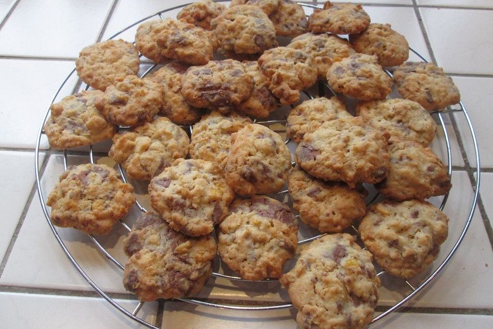 Haferflocken-Kokos Cookies mit Schokotropfen