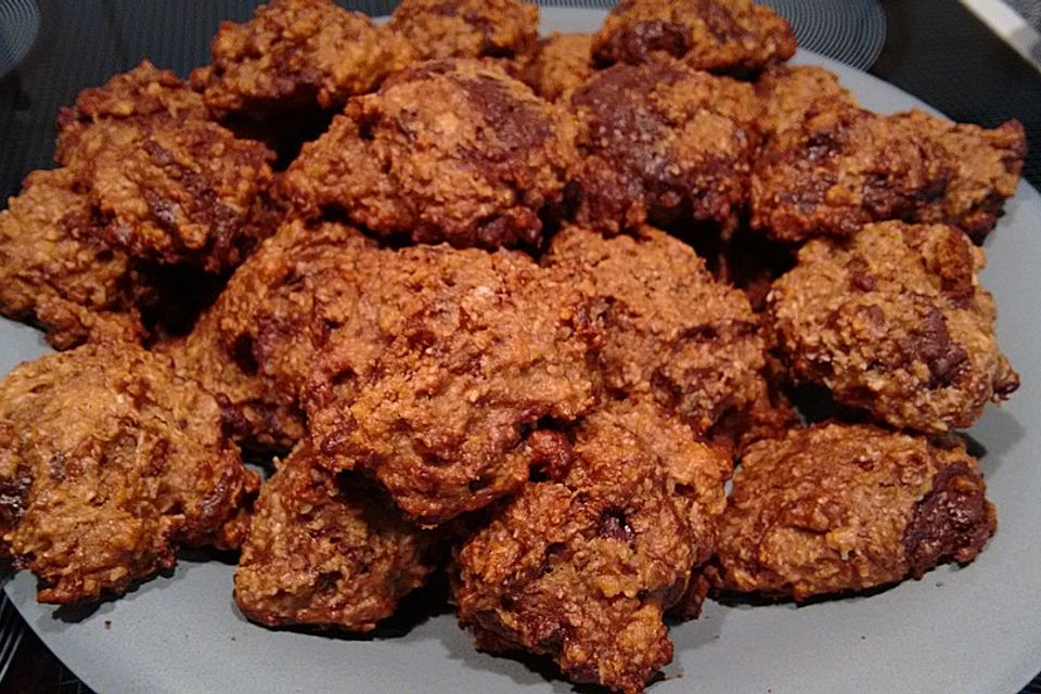 Haferflocken-Kokos Cookies mit Schokotropfen