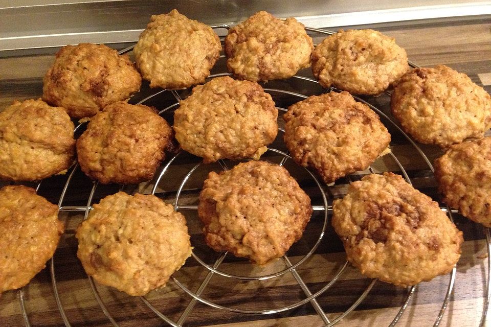 Haferflocken-Kokos Cookies mit Schokotropfen