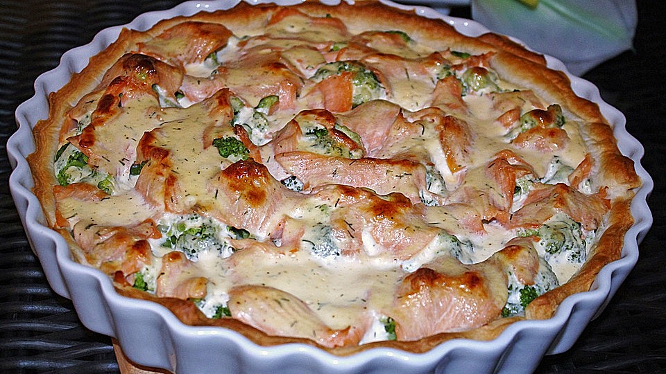 Brokkoliquiche mit Räucherlachs von schälrippchen| Chefkoch