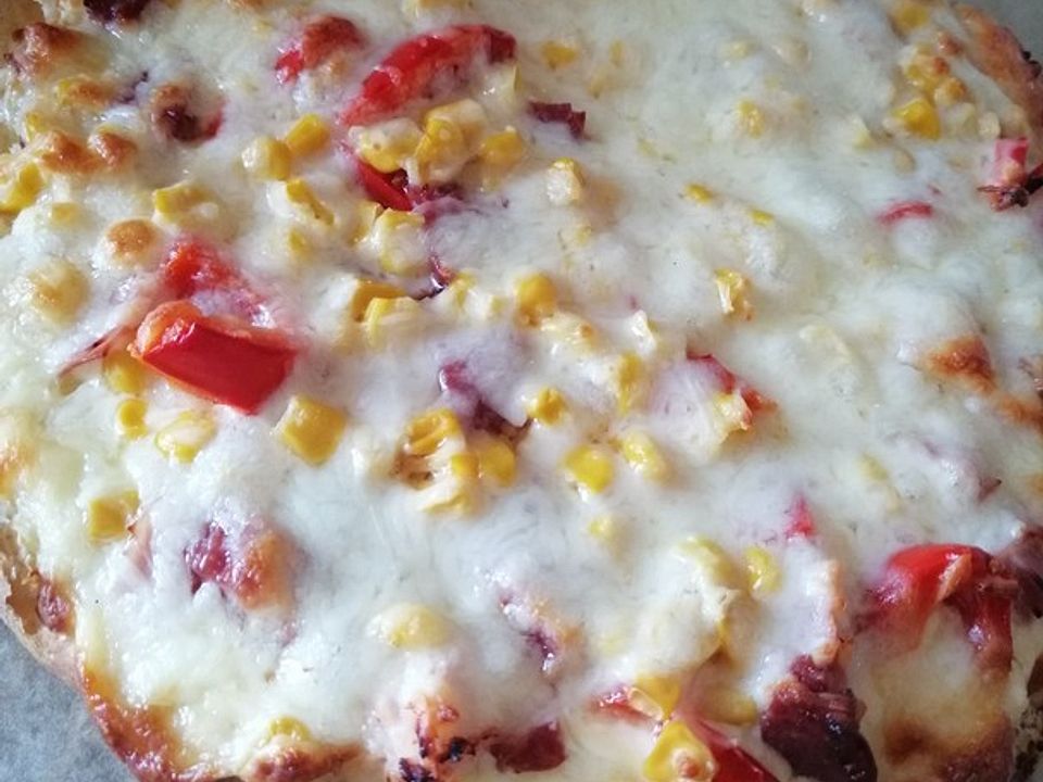Fladenbrotpizza mit Schmelzkäse von morgen-sternchen| Chefkoch