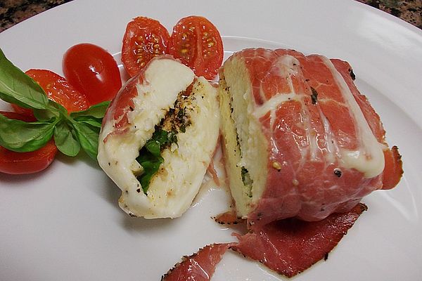 Mozzarella im Schinkenmantel gebraten von cpt_america | Chefkoch